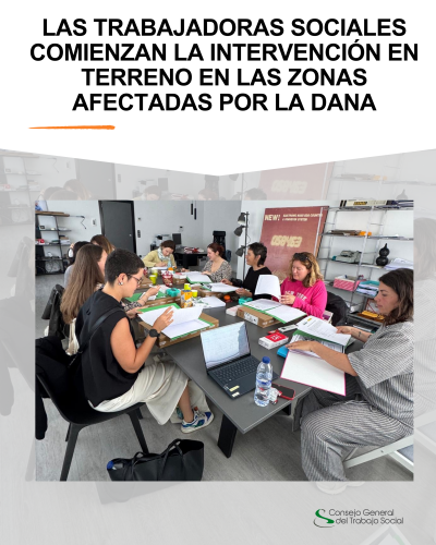 Las trabajadoras sociales comienzan la intervención en terreno en las zonas afectadas por la DANA