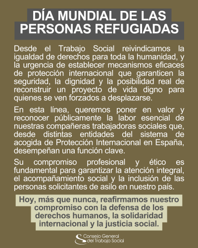 Día Mundial de las Personas Refugiadas