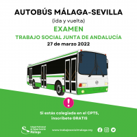 Inscripción autobús examen Trabajo Social Junta de Andalucía