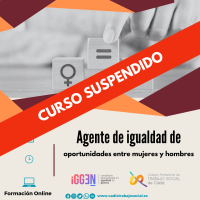 Suspendemos el curso de Agente de igualdad de oportunidades por cambio en la legislación vigente