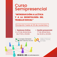 Curso semipresencial "Introducción a la ética y a la deontología del Trabajo social"