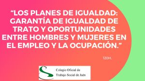 LOS PLANES DE IGUALDAD: GARANTÍA DE IGUALDAD DE TRATO Y OPORTUNIDADES ENTRE HOMBRES Y MUJERES EN EL EMPLEO Y LA OCUPACIÓN