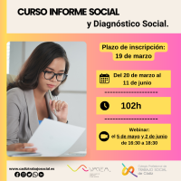 Curso Online "Informe Social y Diagnostíco Social". 102h