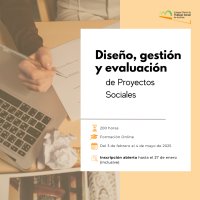 Diseño, gestión y evaluación de Proyectos Sociales