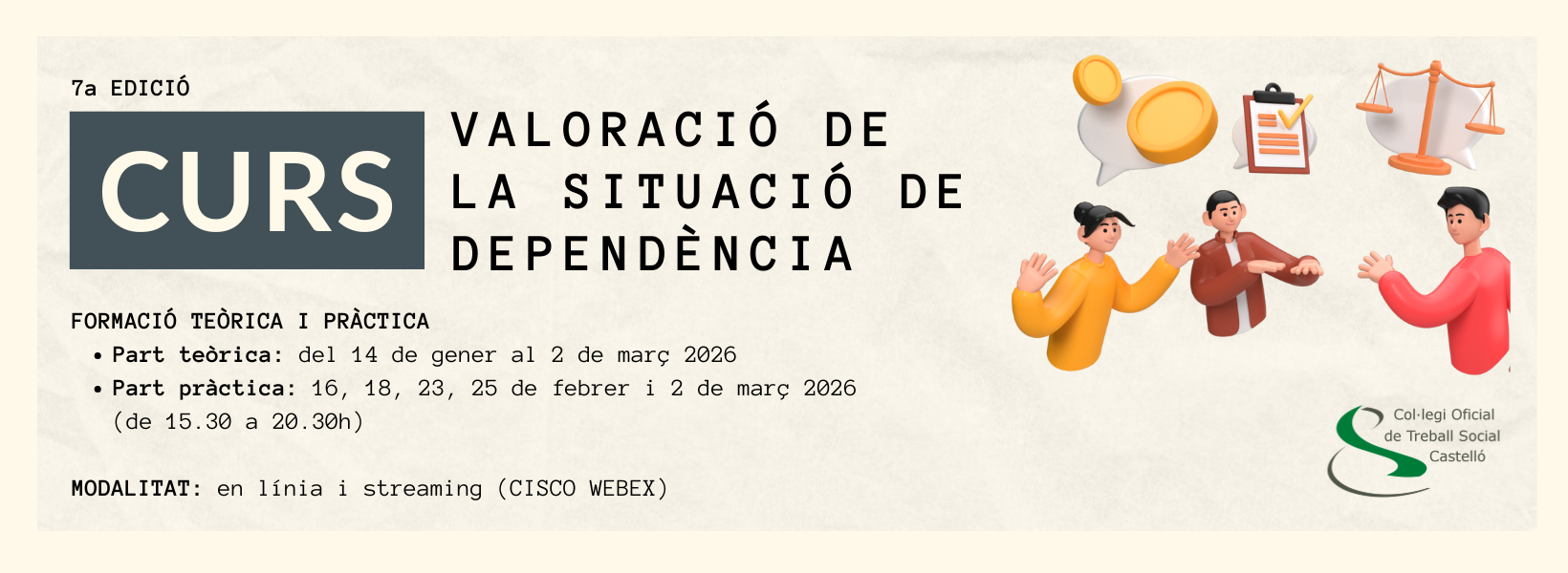 VII Edició del Curs ‘Valoració de la situació de dependència’